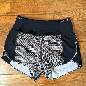 lululemon athletica Black and Gray Athletic Shorts